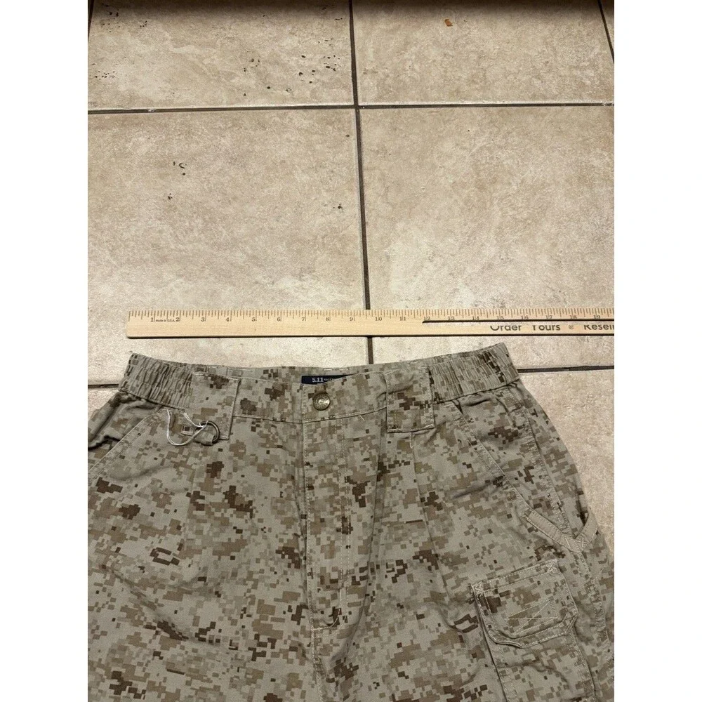 5.11 Tactical Pants Mens 32x30 Brown Digital Camo Desert Army Cargo Double Knee